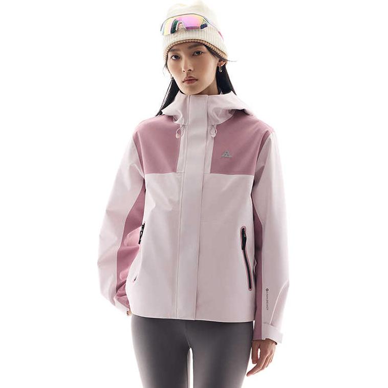 

Женская ветровка Anta Outdoor Collection, водонепроницаемая, ветрозащитная, дышащая, цветочно-розовый
