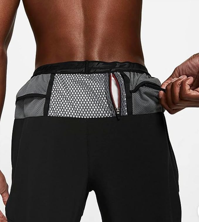 Укороченные тренировочные брюки Nike Phenom Elite Wild Run для мужчин, черные, Black — фото 4