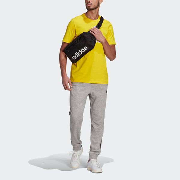 Футболка adidas Sports Training Casual Round Neck Short Sleeve Yellow, желтый — фото 2