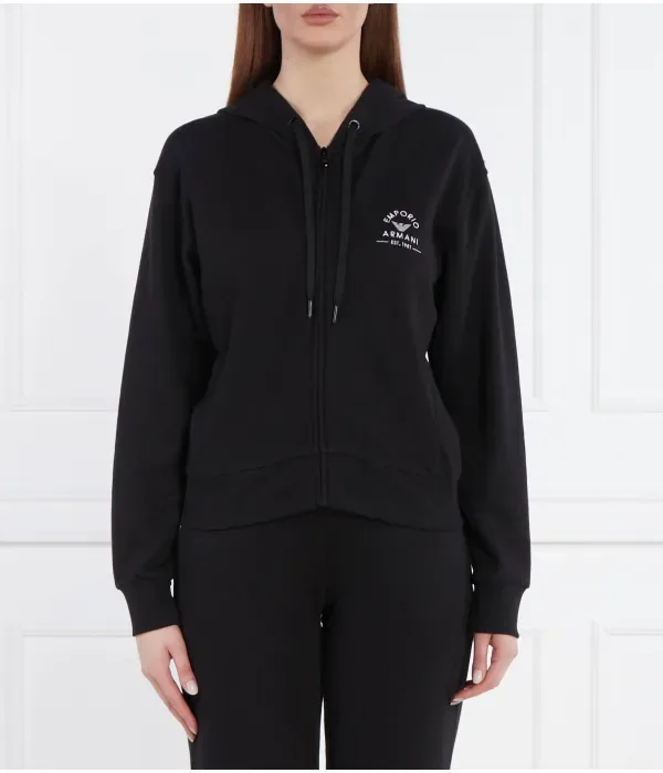 Домашняя одежда. Толстовка. regular fit Emporio Armani, черный