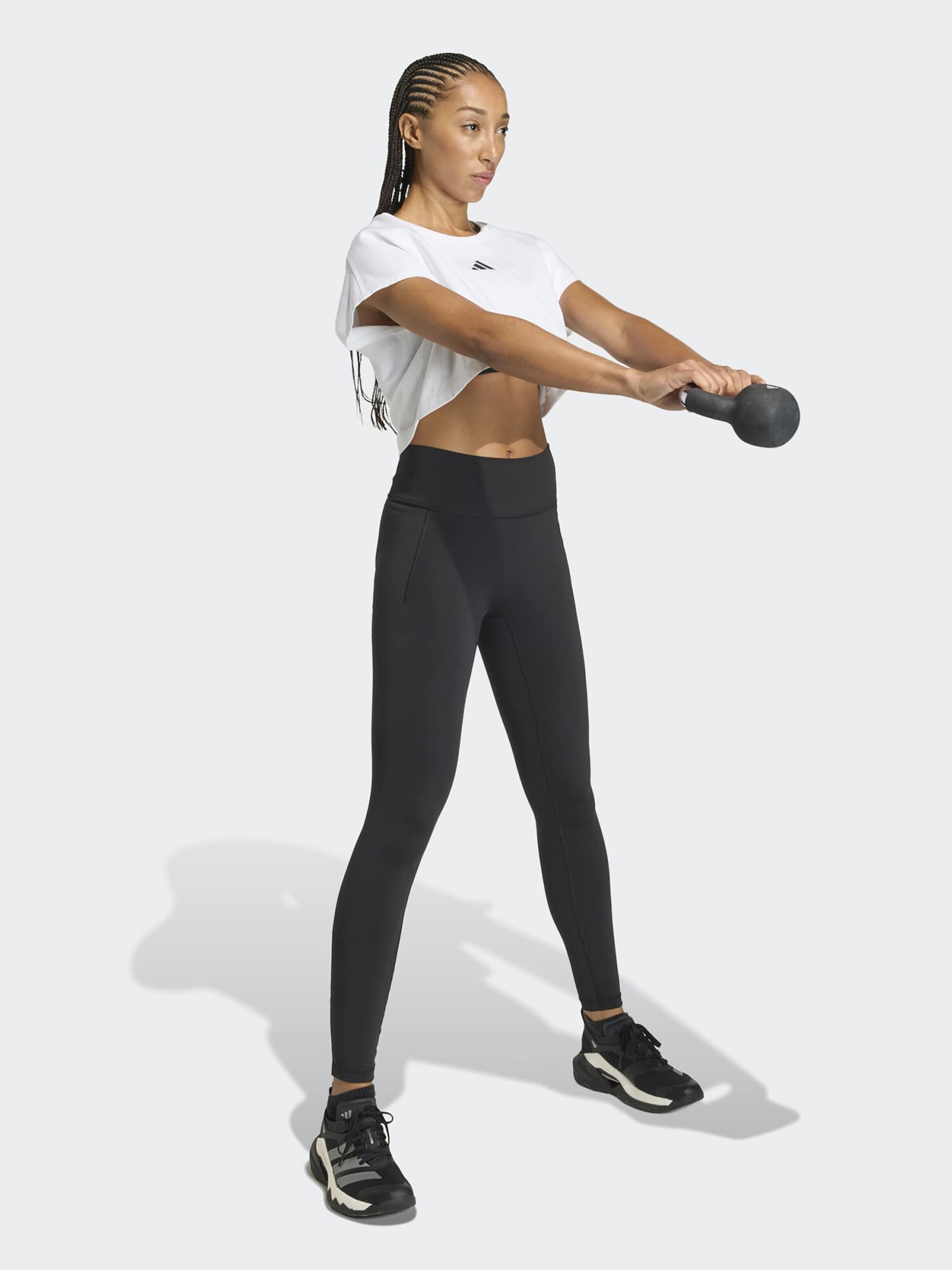 Adidas Performance Футболка Performance 'PWR' в белом цвете — фото 4