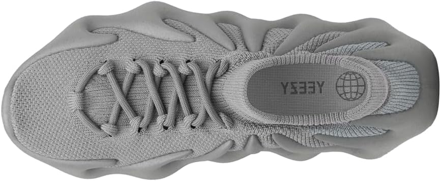 Мужские кроссовки adidas Yeezy 450 на шнуровке, серый — фото 3