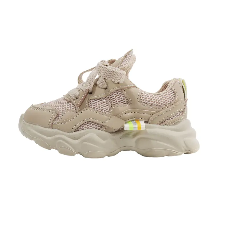 

Нескользящие и износостойкие дышащие детские туфли среднего размера для младенцев и малышей MAIBUXIONG, хаки