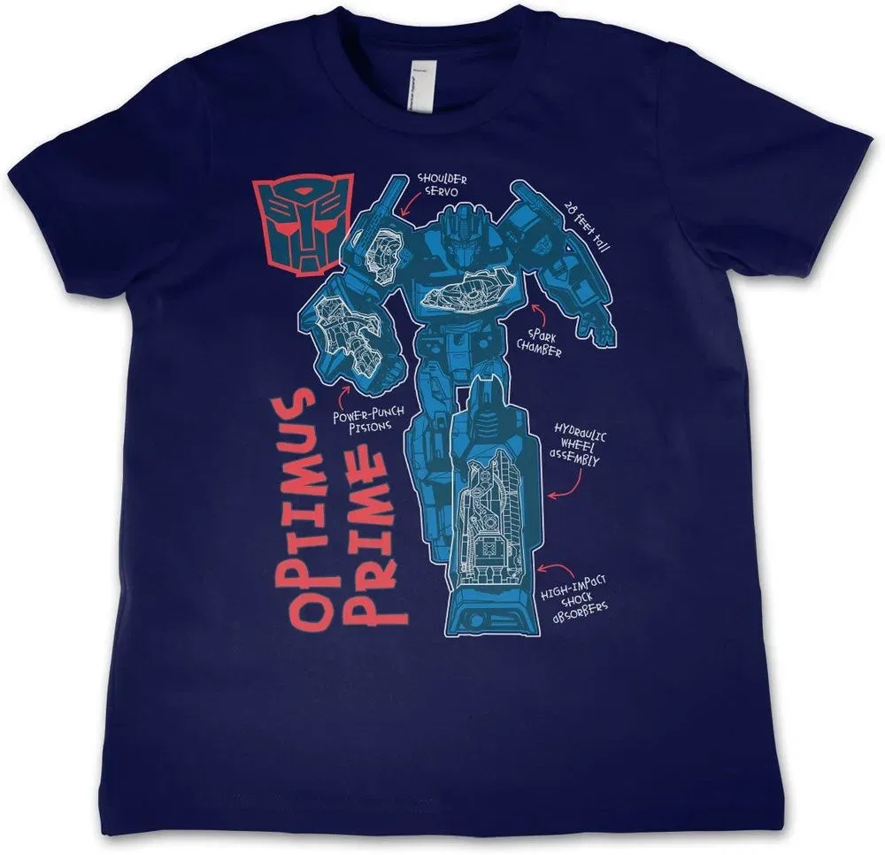 Футболка с принтом Optimus Prime, Transformers, синий