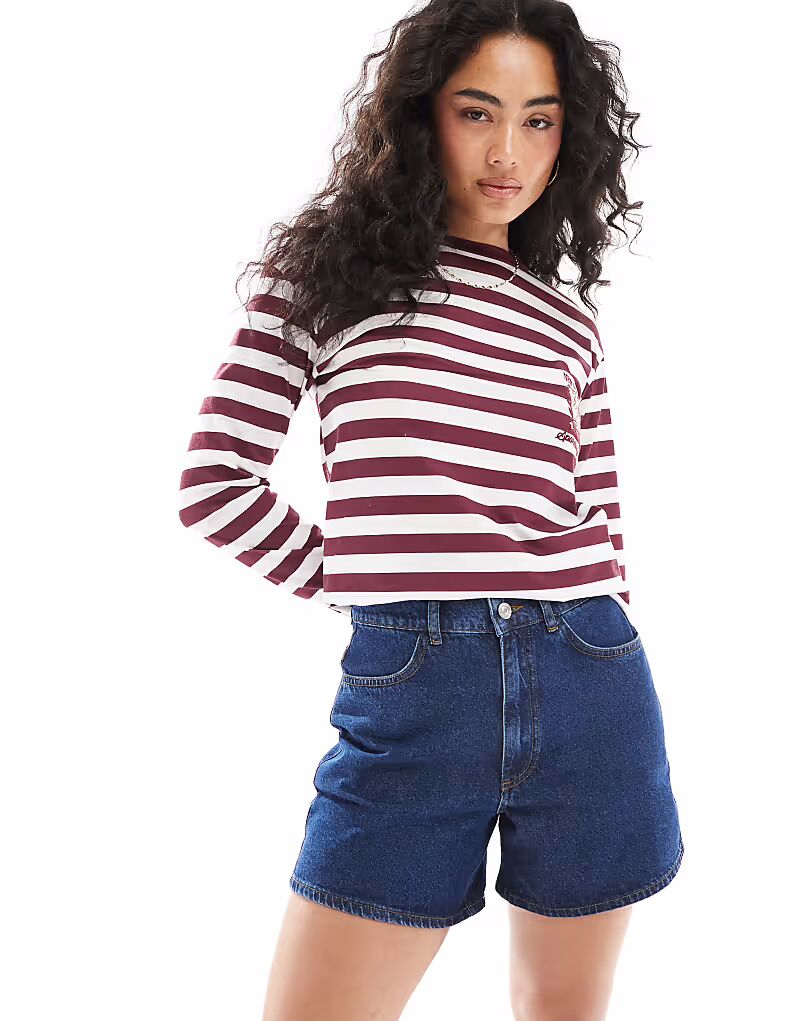 

Шорты для папы ASOS DESIGN с завышенной талией цвета индиго