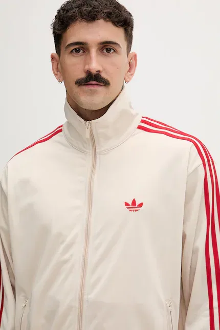 Олимпийка на молнии Firebird Adidas Originals, бежевый — фото 4