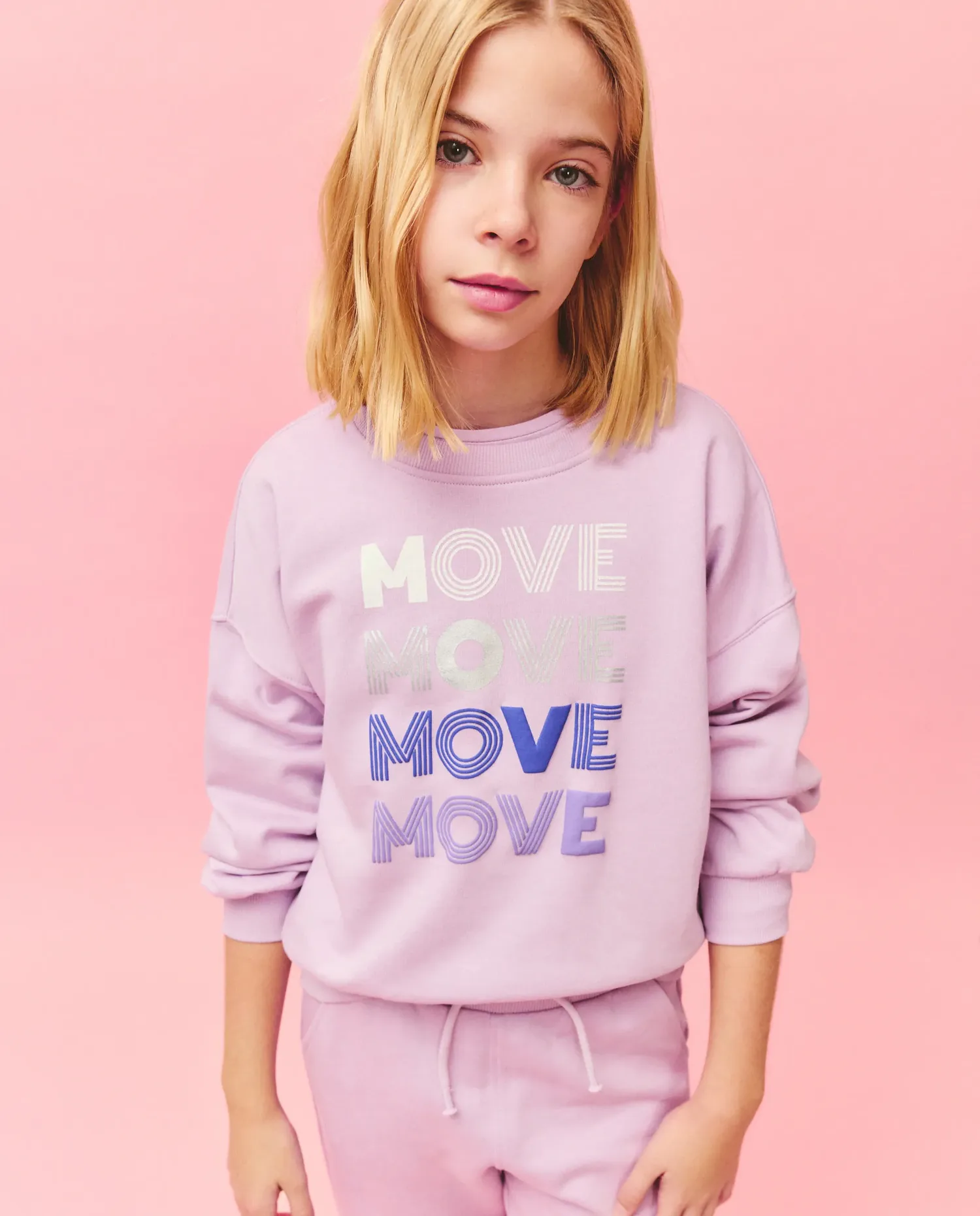 Базовая толстовка для девочки Kids El Corte Inglés, 282 Malva