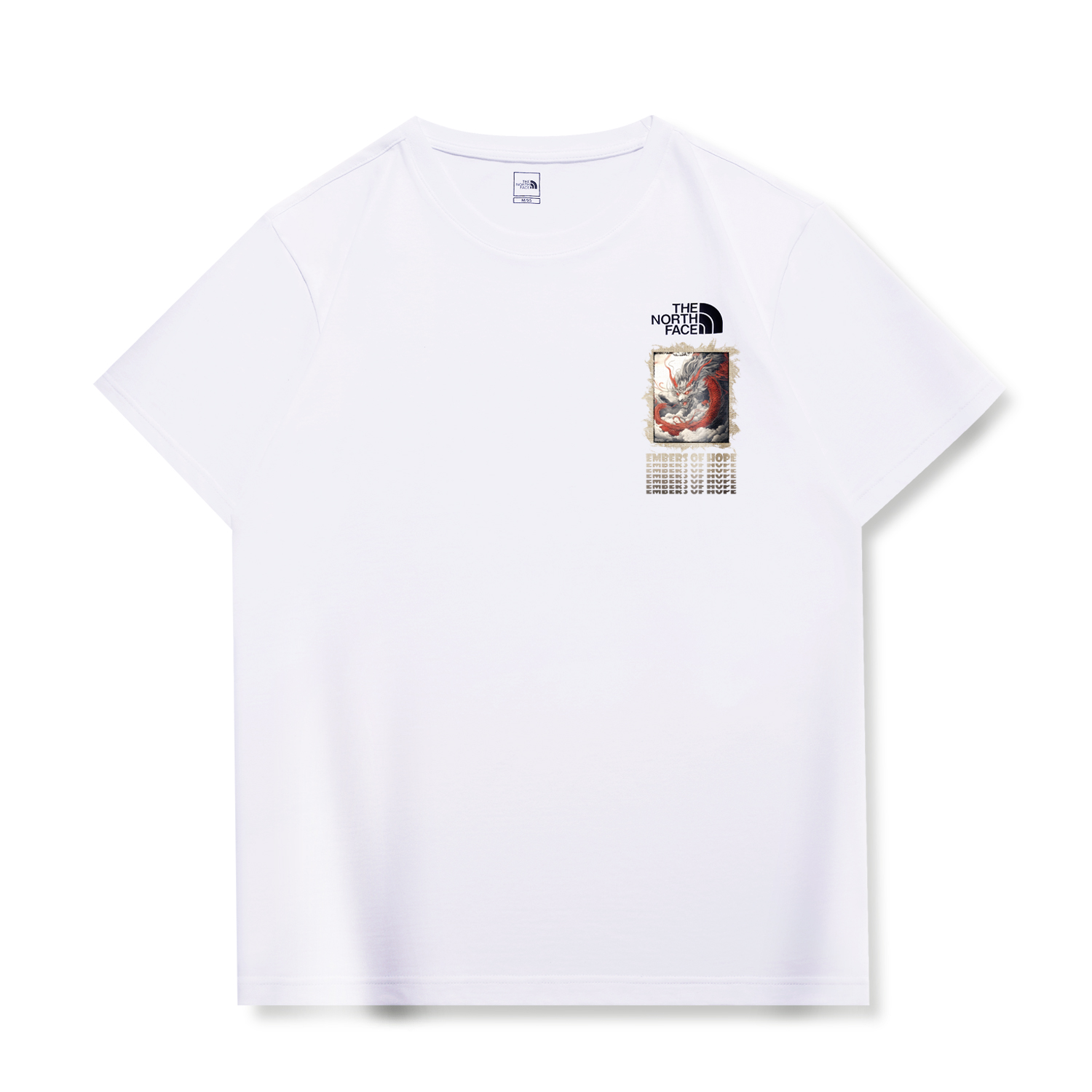 

THE NORTH FACE Футболка унисекс белая, Белый, THE NORTH FACE Футболка унисекс белая