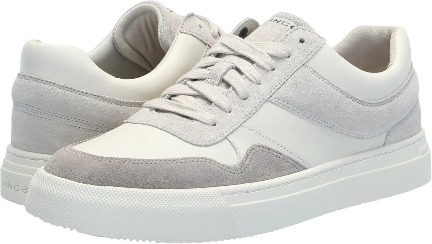 Мужские кроссовки Vince Men's Warren с ретро-шнуровкой, серый/белый — фото 3