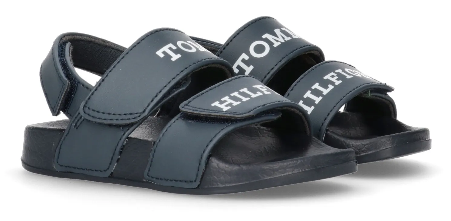 

Сандалии Tommy Hilfiger "VELCRO SANDAL", летняя обувь, обувь на липучке, сандалии, с 3 застежками-липучками, синий