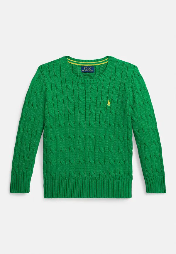 Хлопковый свитер крупной вязки 714y Polo Ralph Lauren, Cruise Green