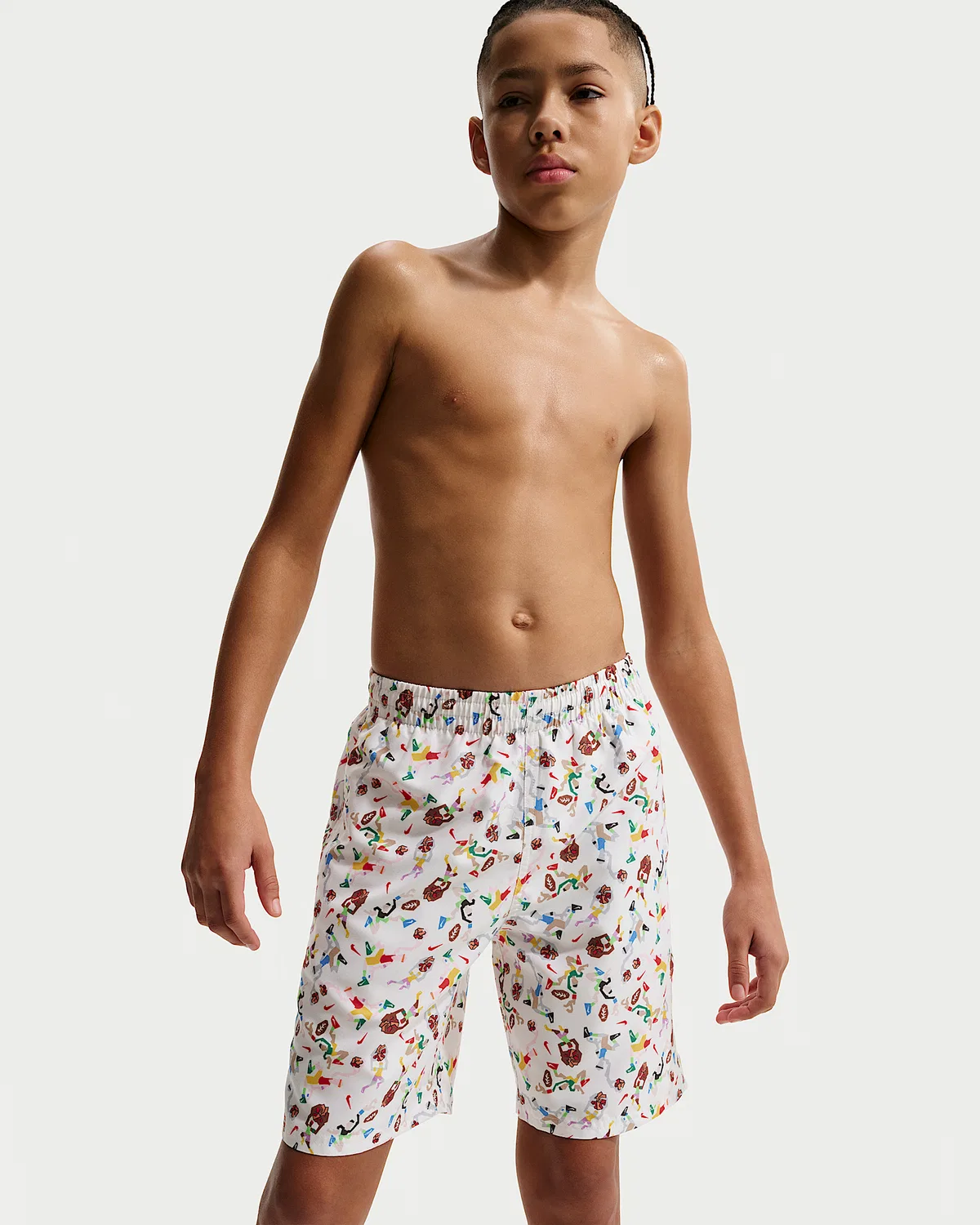 Детские (мальчиковые) плавки Nike Swim Breaker 7" с боксерской подкладкой, Sail — фото 2