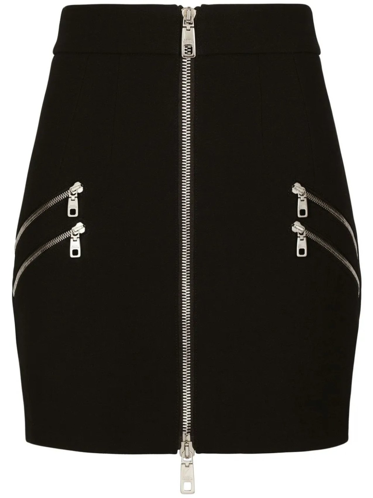 

Dolce & Gabbana юбка мини с молниями, черный
