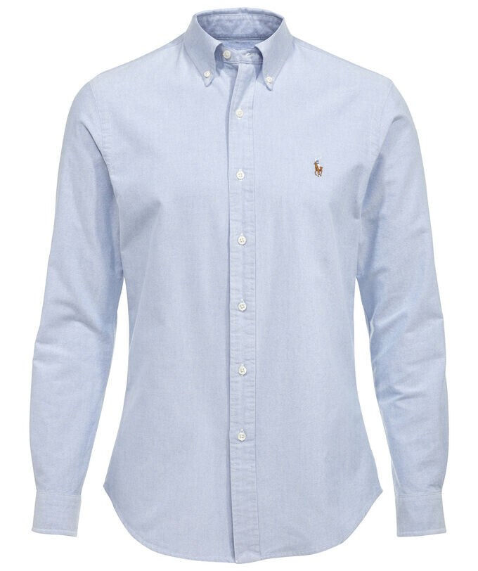 Рубашка "slim fit" с длинным рукавом Polo Ralph Lauren, синий — фото 2