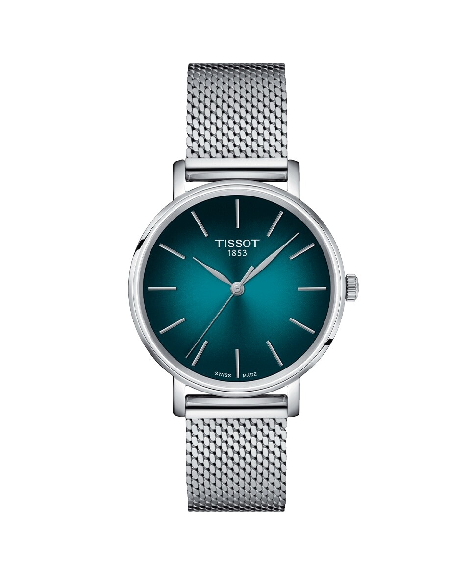 

Женские часы Everytime с серебристым стальным ремешком Tissot, серебро