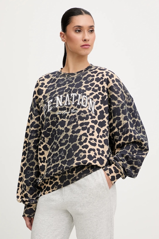 

Хлопковая толстовка heritage P.E Nation, коричневый