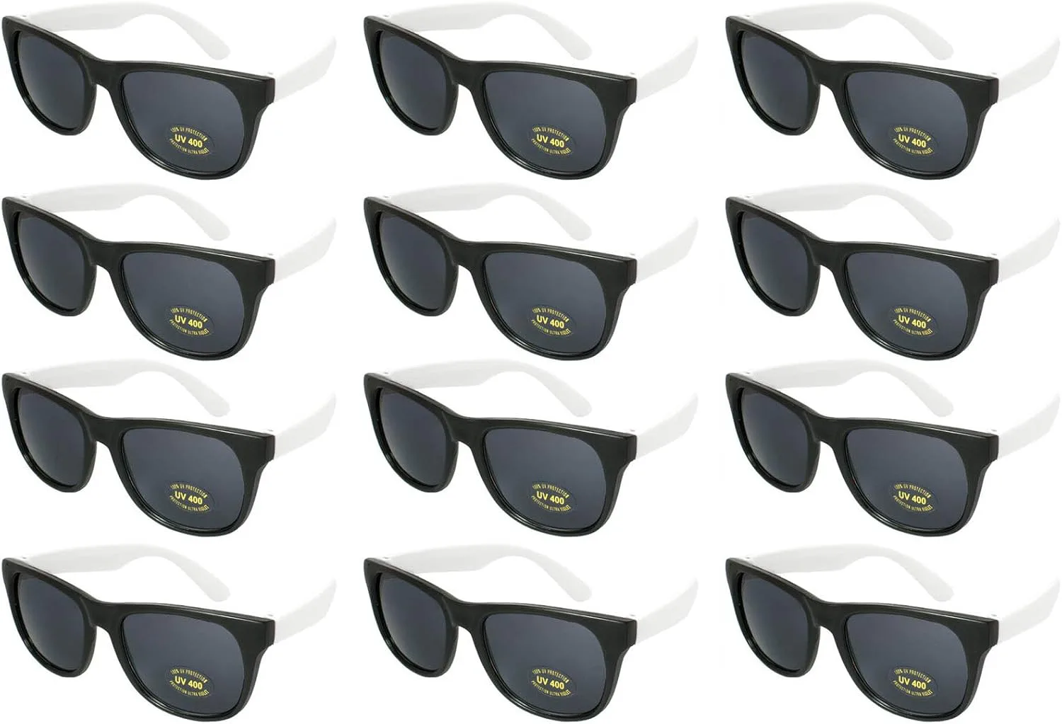 

Солнцезащитные очки EDGEIWEAR в стиле 80-х с неоновым дизайном для вечеринок взрослых, сертифицированные по стандарту CPSIA, не содержат свинца (Pb), White Temples