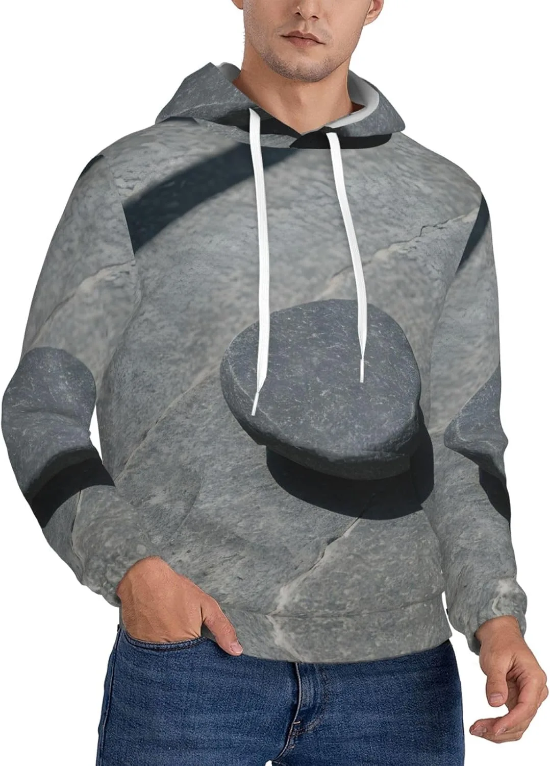 

Толстовка с капюшоном BaerK для мужчин, с принтом Zen Stone