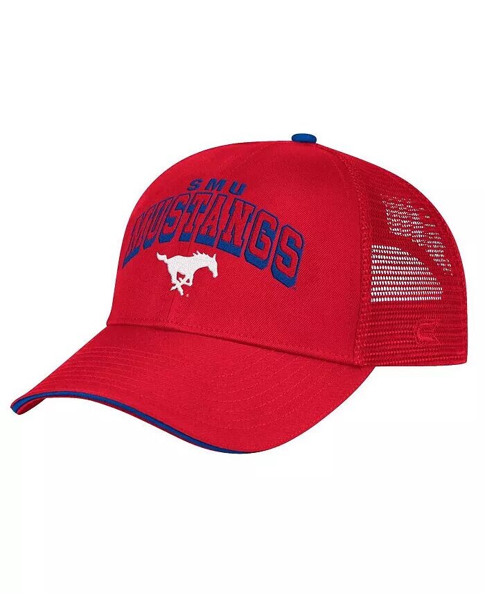 

Мужская красная регулируемая кепка SMU Mustangs Wyatt Primary Team Trucker Colosseum, красный