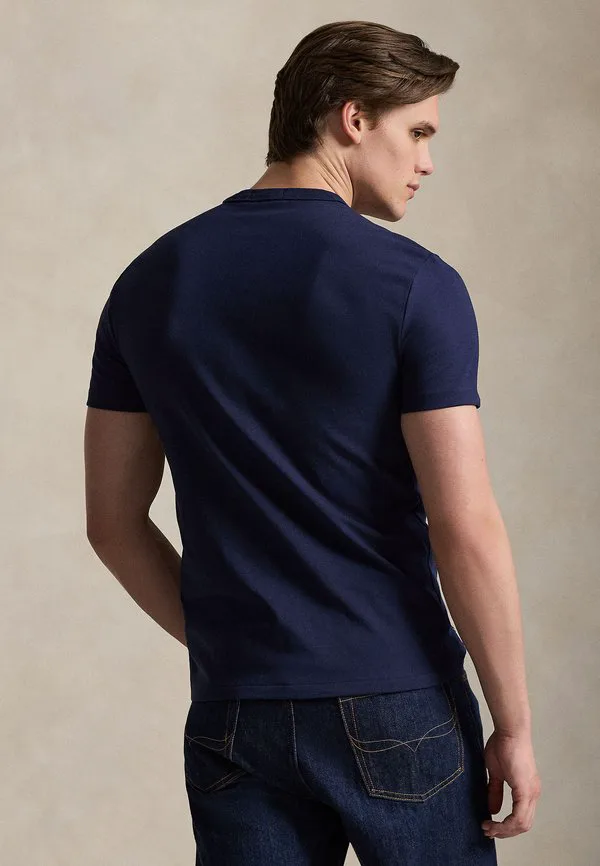Футболка приталенного кроя с принтом логотипа в западном стиле. Polo Ralph Lauren, Cruise Navy — фото 3