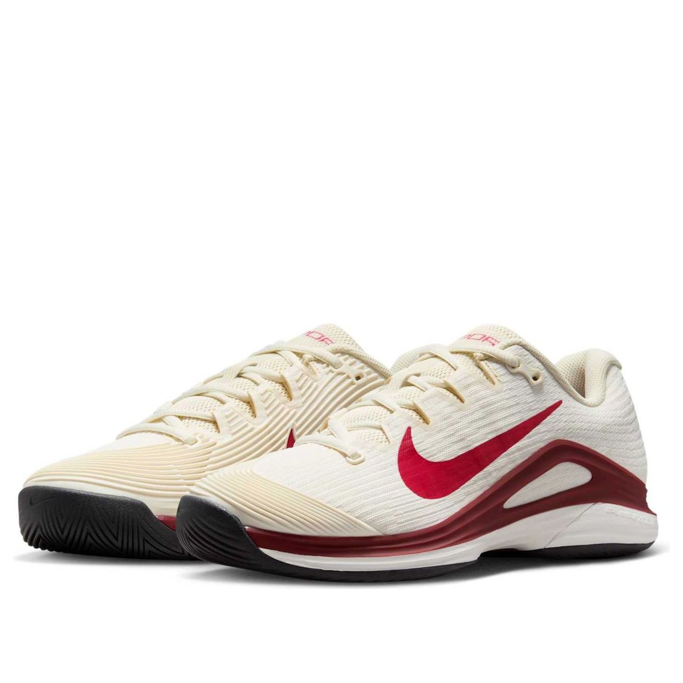Кроссовки (WMNS) Nike Court Air Zoom Vapor 12 HC 'Pale Ivory Rush Pink Team Red' — фото 3