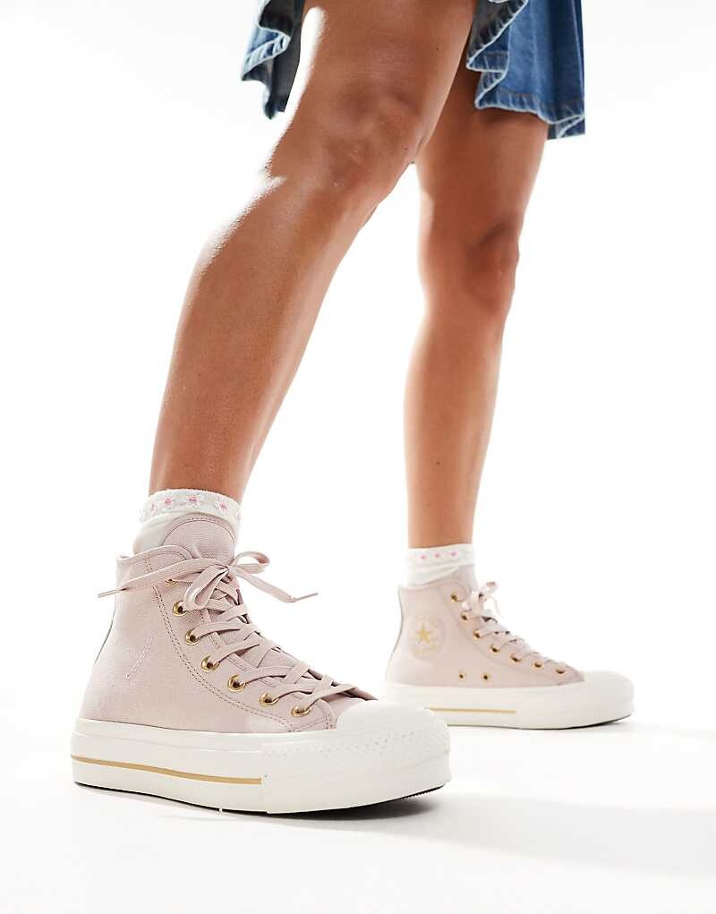 

Converse – Chuck Taylor All Star Lift Hi – кроссовки цвета Hellrosa