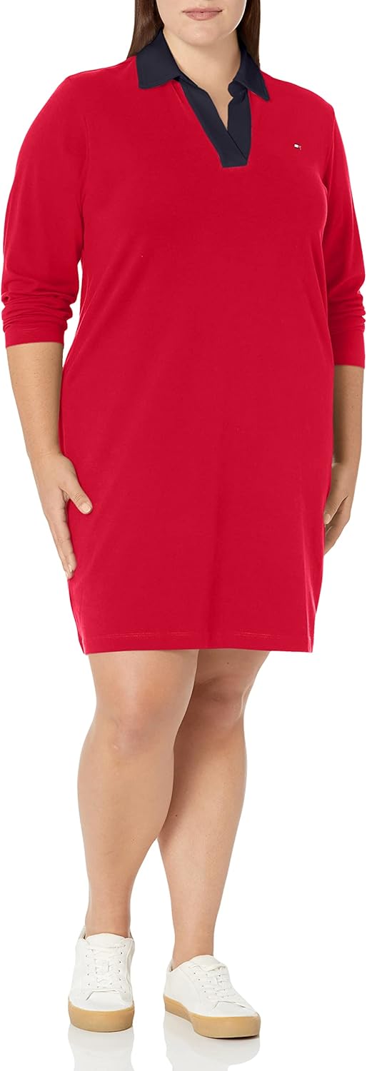 

Мягкое повседневное платье Tommy Hilfiger Plus Women's, Chili Pepper