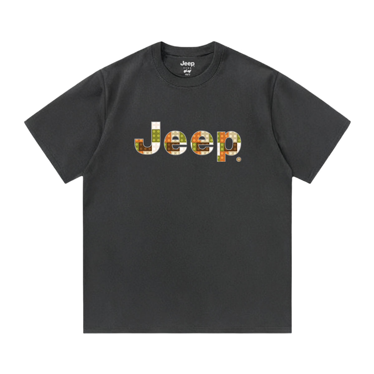 

Футболка для школьников с круглым вырезом Moderate Jeep, темно-серый