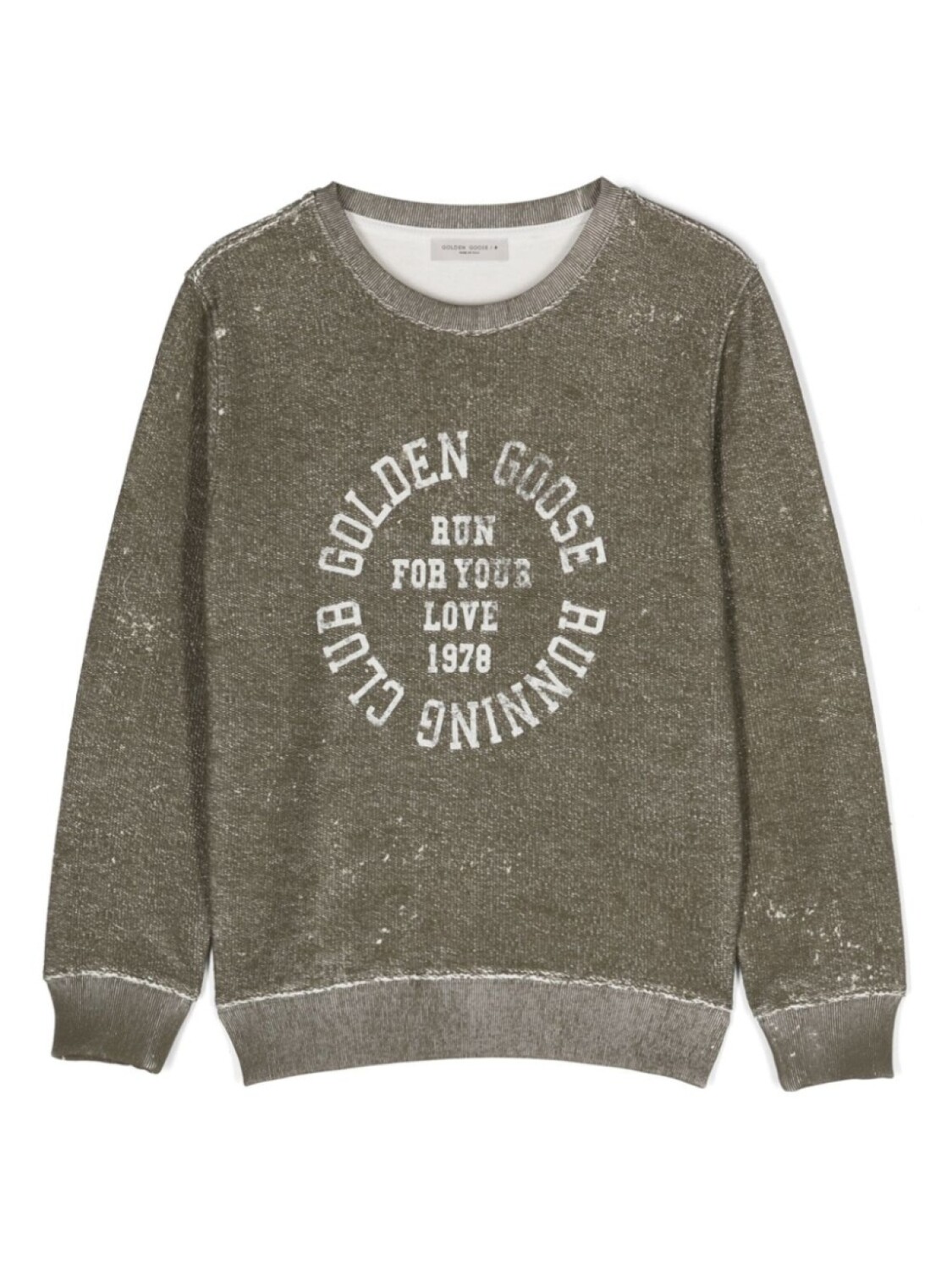 

Golden Goose Kids толстовка с логотипом, зеленый