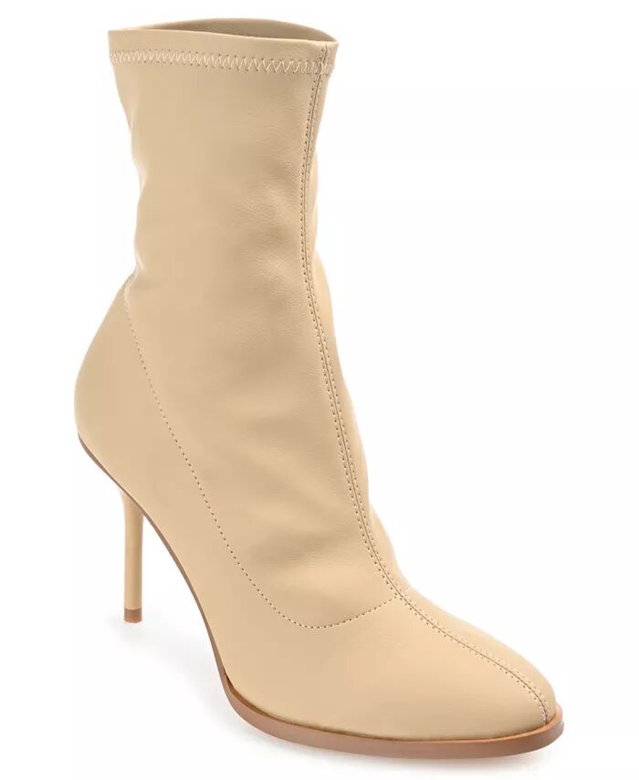 Женские ботильоны Gizzel Stiletto Journee Collection, коричневый/бежевый