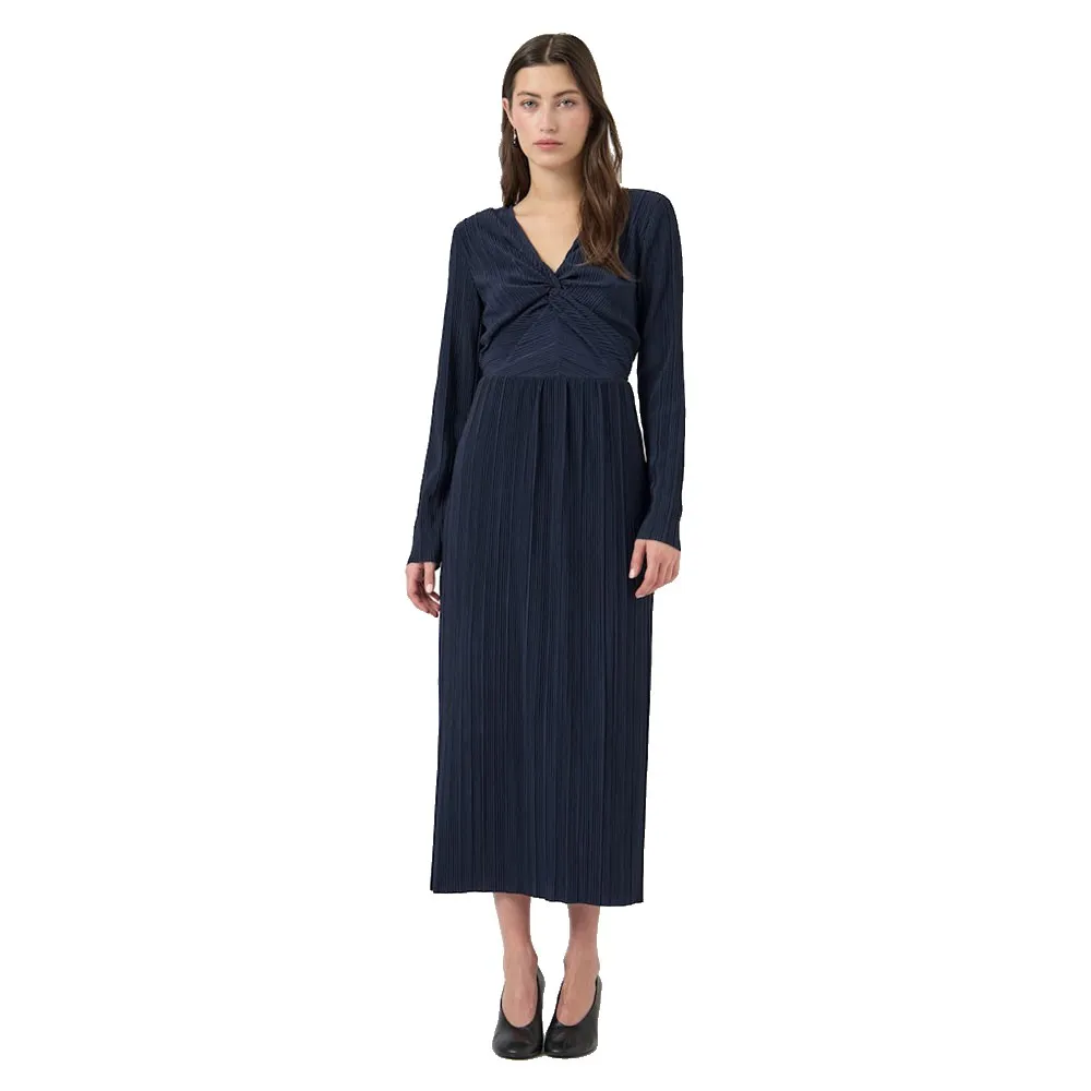 

Платье миди с длинными рукавами Yas Olinda, синий