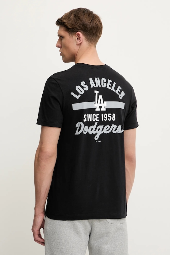 

Хлопковая футболка LOS ANGELES DODGERS Nike, черный