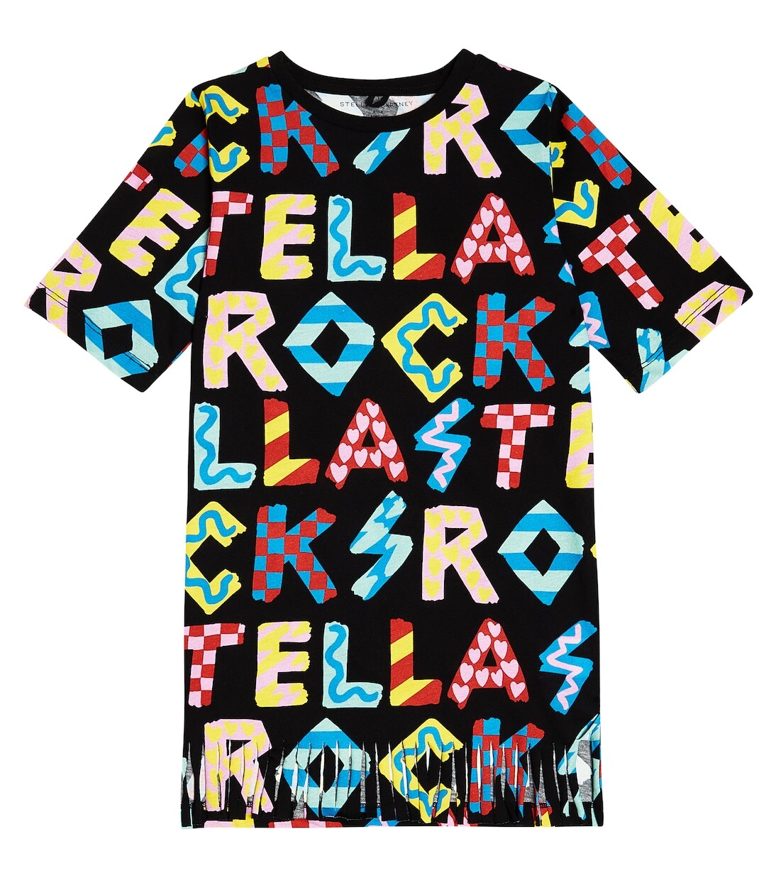 

Платье из хлопкового джерси Stella Mccartney Kids, черный
