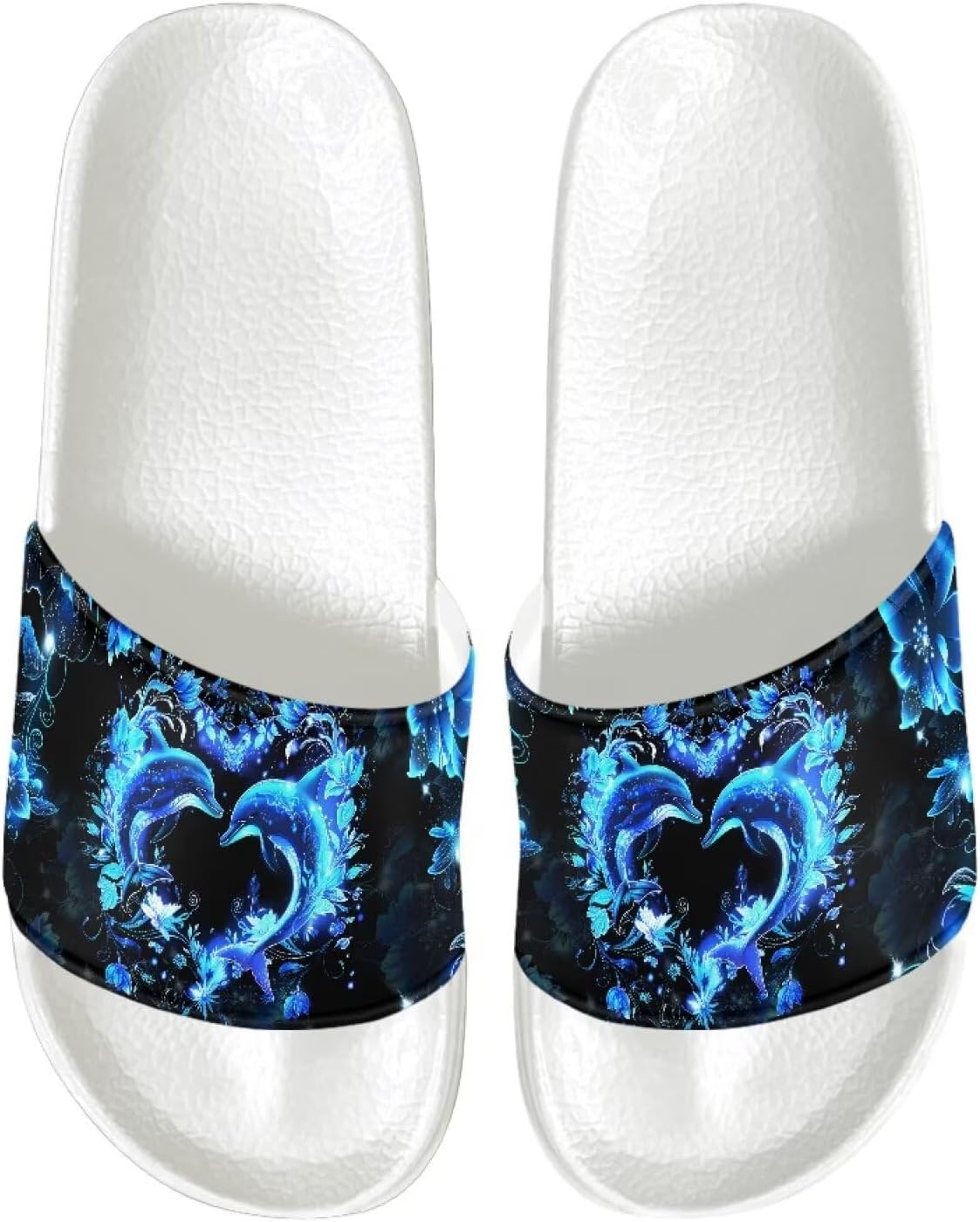 

Женские летние плоские сандалии на шлепке с открытым носком, мягкие шлепанцы, летние нескользящие тапочки Judentidos, синий