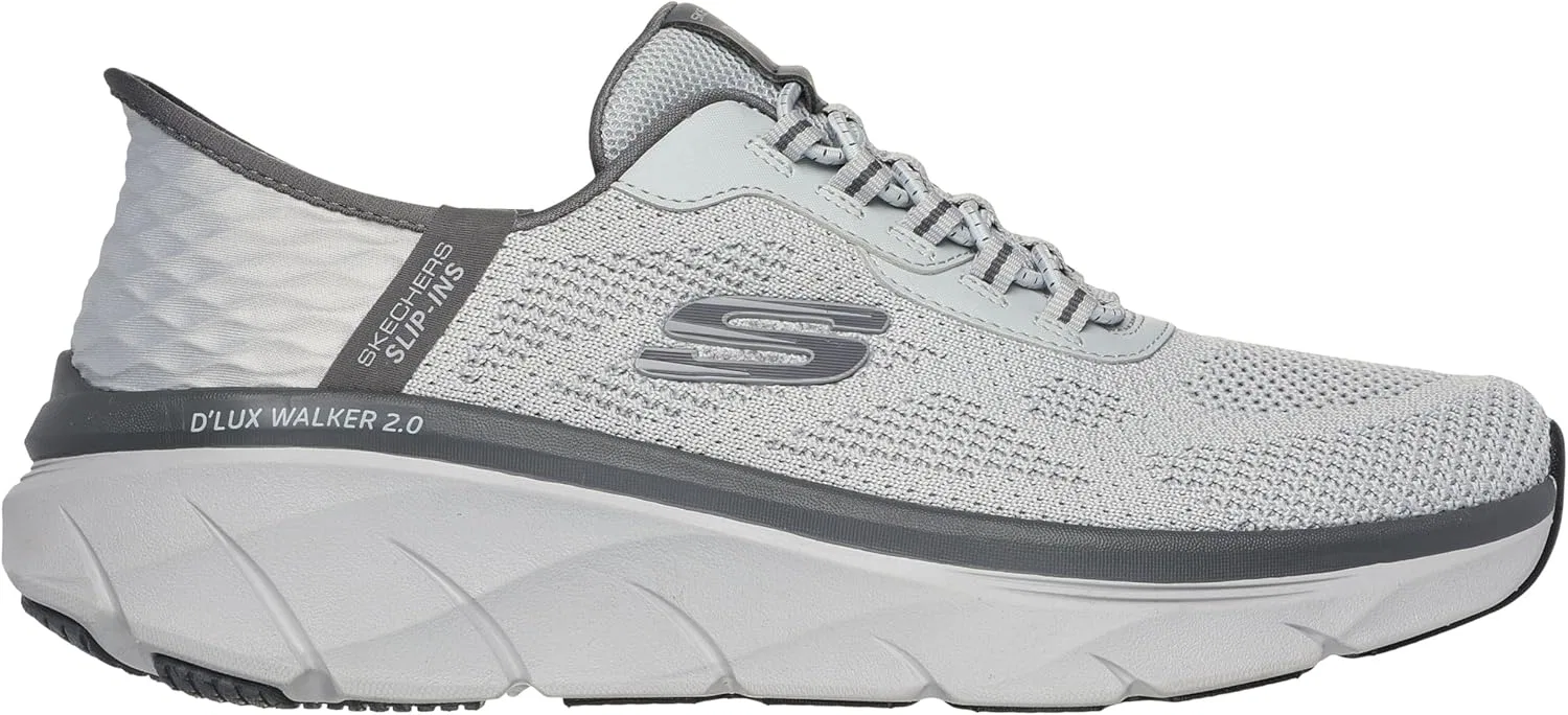 Мужские кроссовки Skechers D'lux Walker 2.0 Reelertrainers, Charcoal Grey