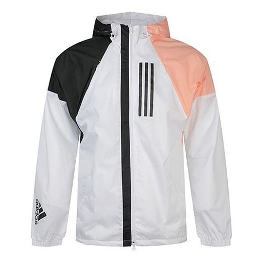 

Куртка adidas W.N.D. Jacket 'White/Black/Glow Pink', белый