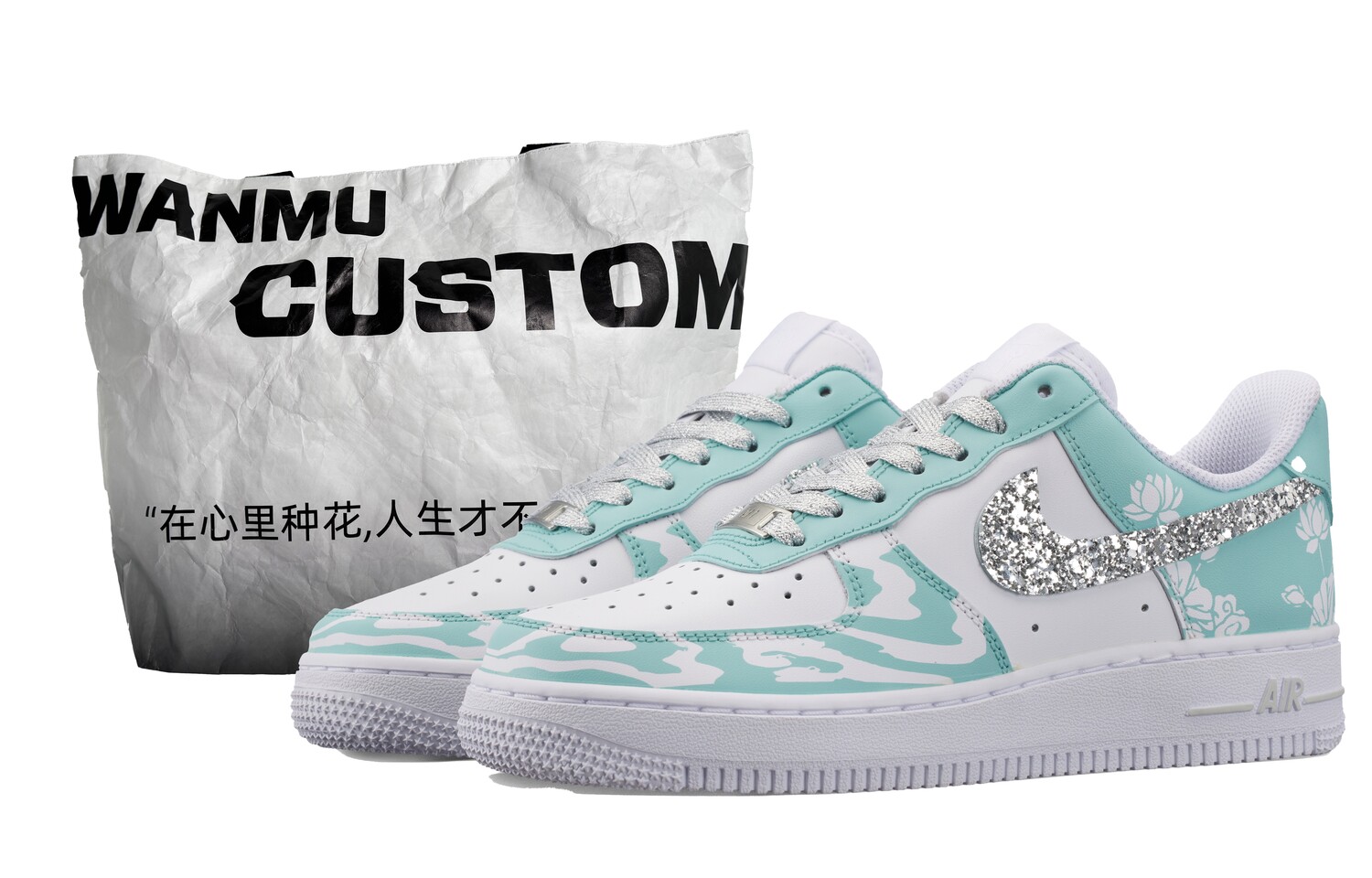 

Кроссовки Nike Air Force 1 Skateboard Shoes Women's Low-Top White/Green, Зеленый, Кроссовки Nike Air Force 1 Skateboard Shoes Women's Low-Top White/Green
