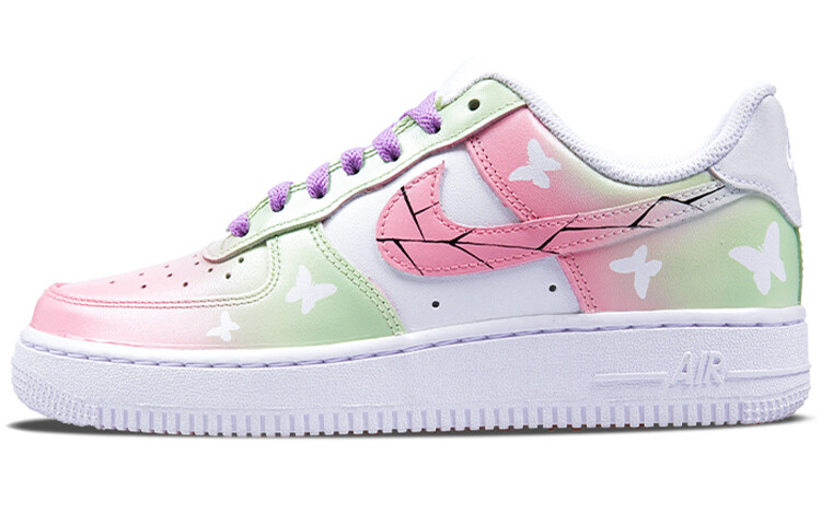 

Кроссовки Nike Air Force 1 Skateboard Shoes Women's Low-Top Gradient Pink