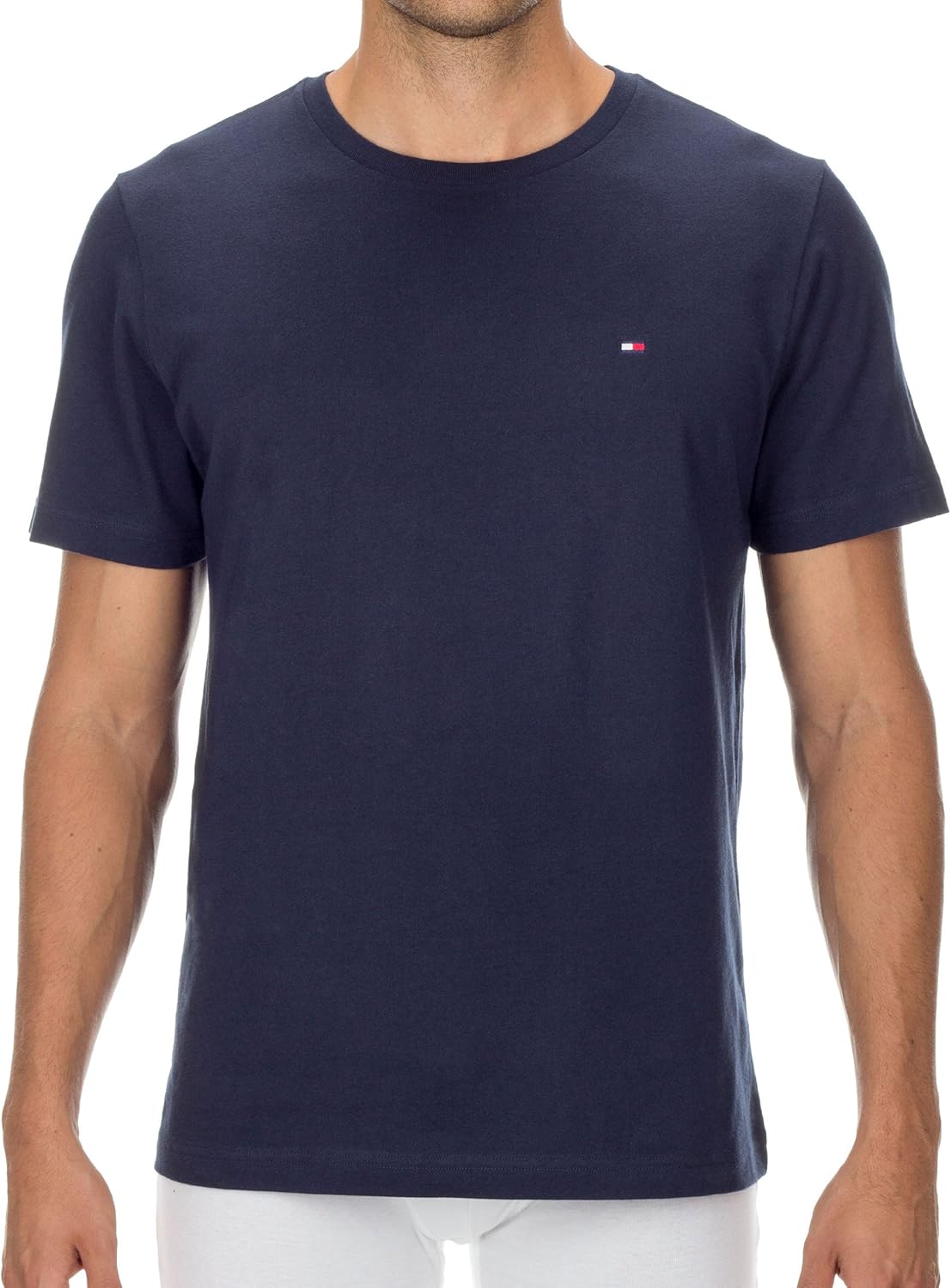 

Мужская футболка Tommy Hilfiger с круглым вырезом, классический крой, короткий рукав, однотонная рубашка, Dark Navy 2, Синий, Мужская футболка Tommy Hilfiger с круглым вырезом, классический крой, короткий рукав, однотонная рубашка, Dark Navy 2