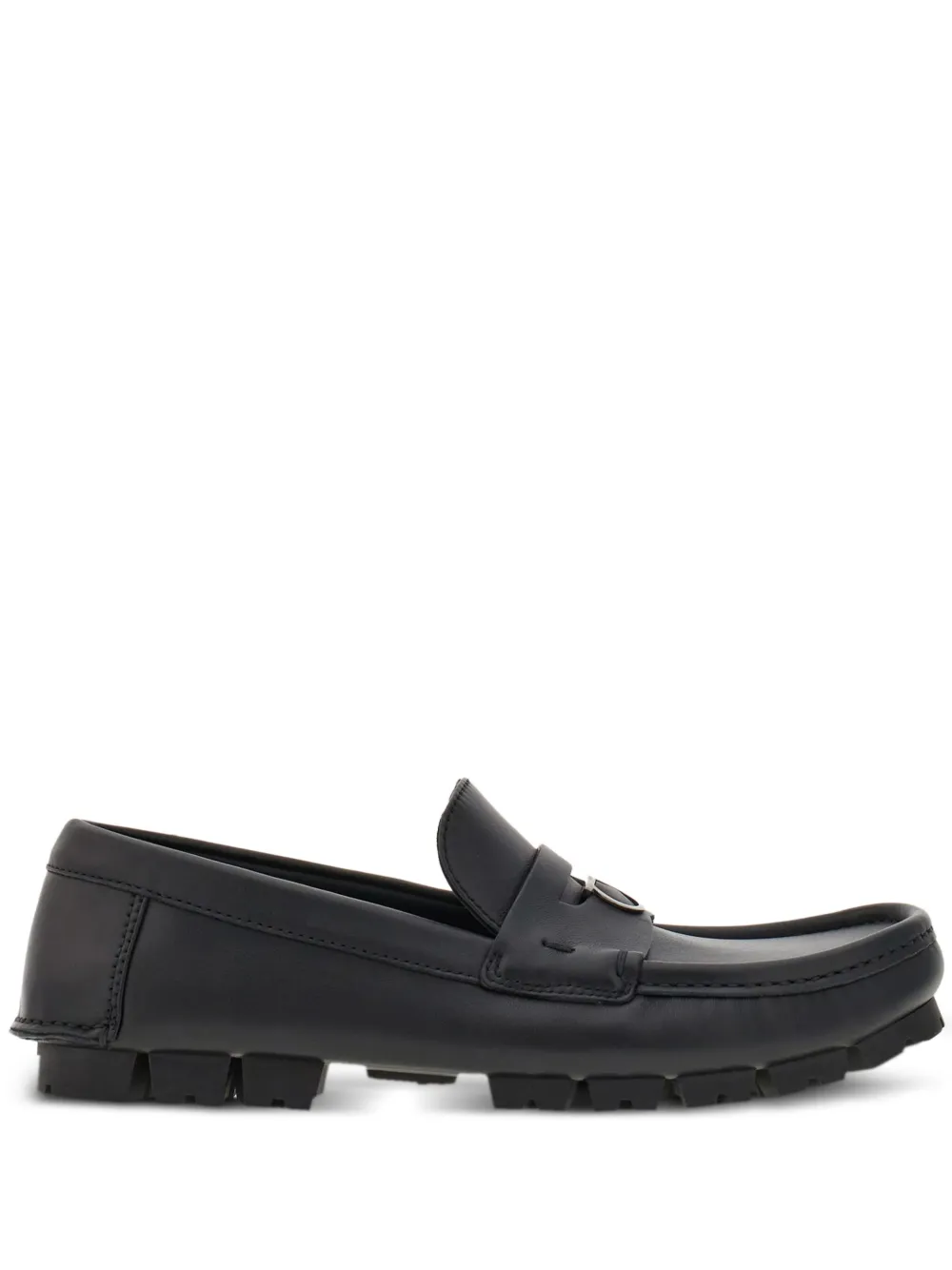 

Лоферы с пряжкой Gancini Ferragamo, черный