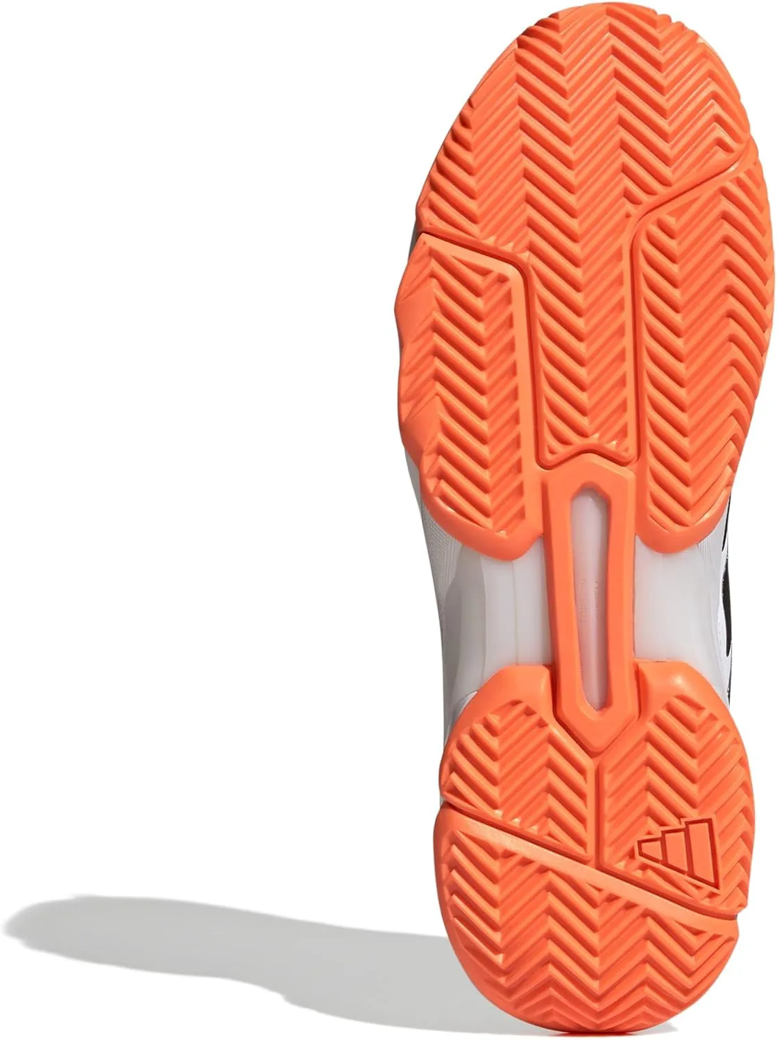 Мужские теннисные кроссовки Adidas Courtjam Control 3, белый/черный/оранжевый — фото 3