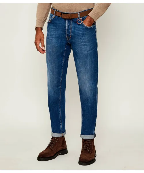 

Джинсы Брандо Carrot fit Tramarossa, синий