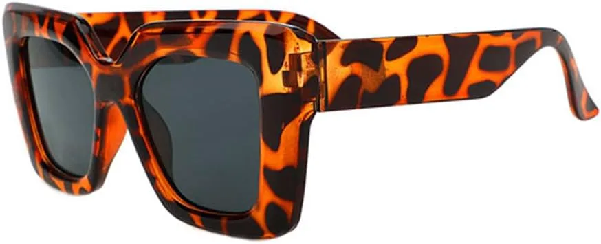 

Женские и мужские модные солнцезащитные очки в оправе для отдыха, вождения, с защитой от УФ-излучения UV400, велосипедные аксессуары KTUCN, Brown Leopard Print