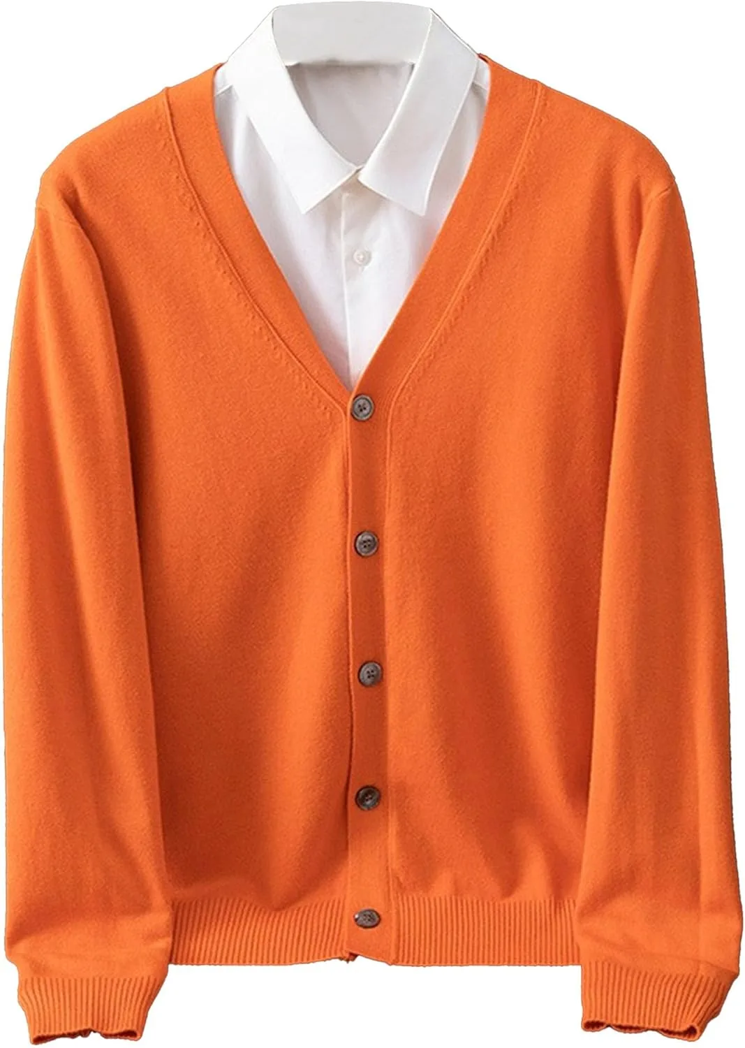 

Мужской кардиган с длинными рукавами, кабельная вязка, slim fit Maiyifu-GJ