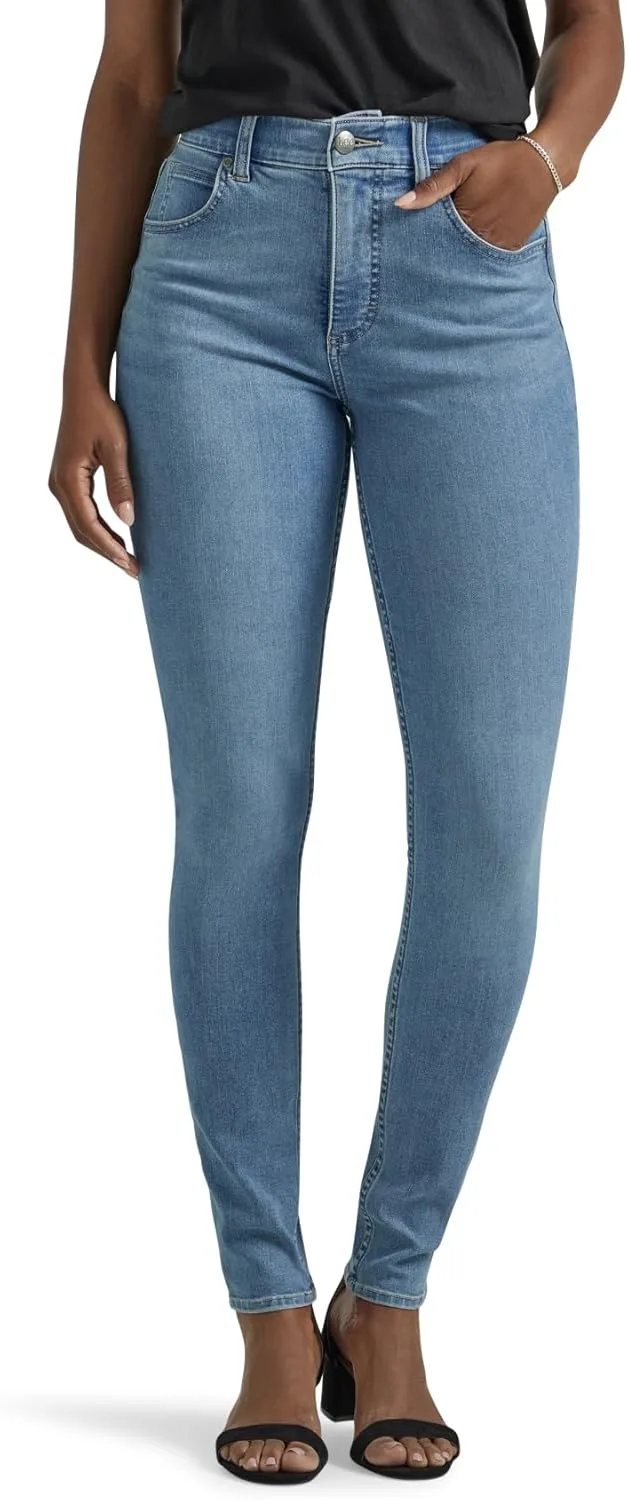 

Lee Women's Ultra Lux Comfort с Flex Motion Skinny Leg Jean и Ever Fit