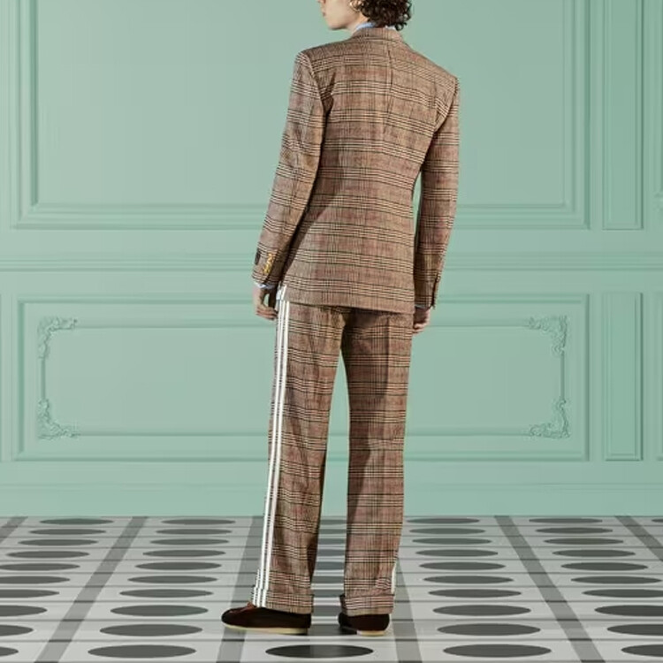 Повседневные брюки мужские Gucci, светло-коричневые, коричневый — фото 3