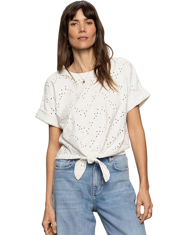 

Футболка Sanctuary All Day Eyelet Tee, цвет Bleached White
