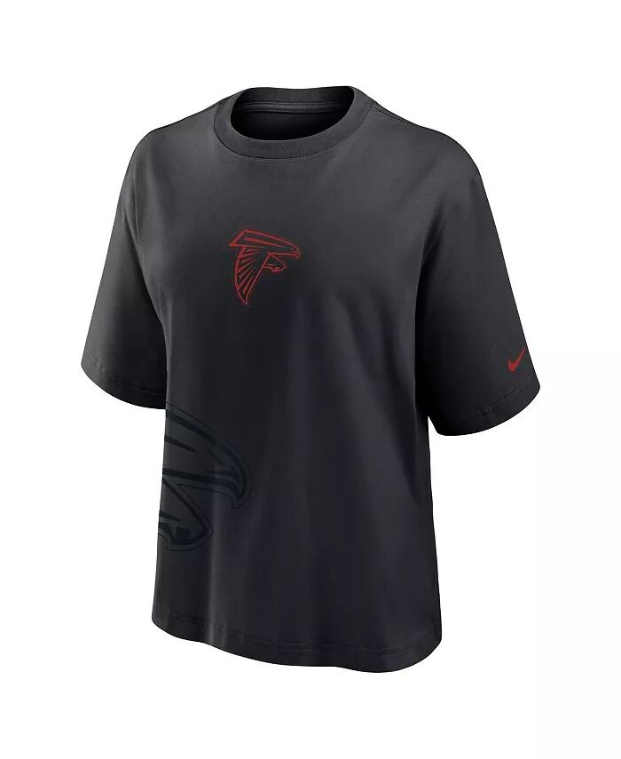 Женская черная свободная футболка Atlanta Falcons Nike — фото 3