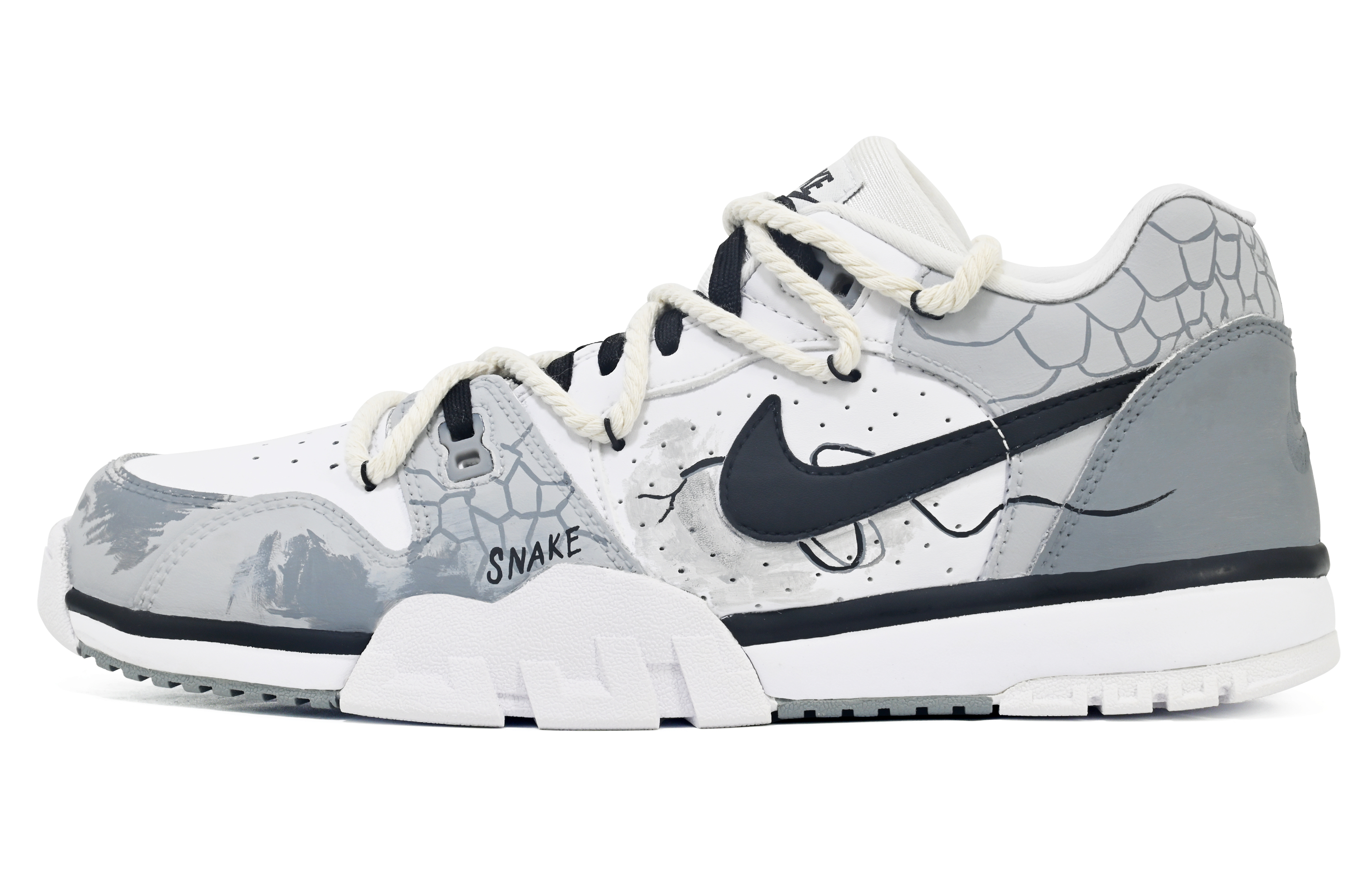 

Кроссовки Air Cross Trainer износостойкие и легкие с низким верхом, мужские, серые Nike, Gray