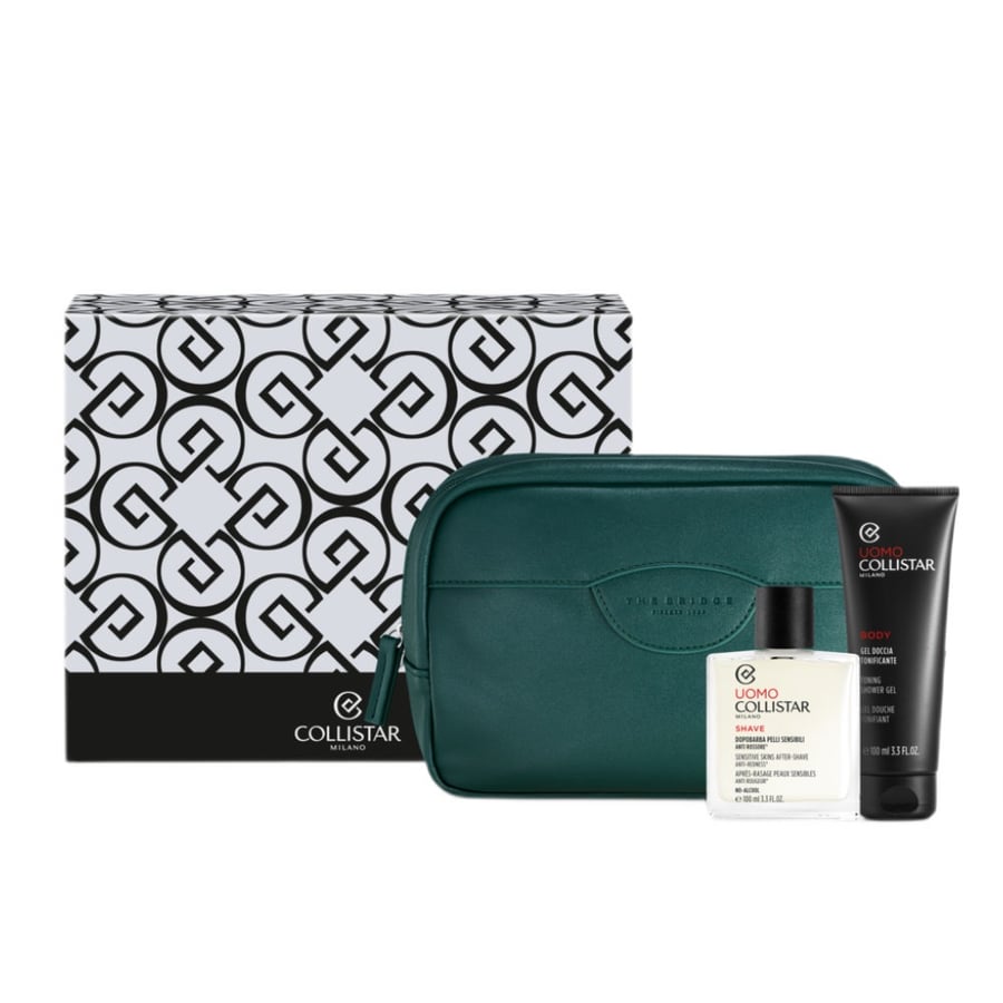 

Collistar, Косметический набор, Средство после бритья для чувствительной кожи + Тонизирующий гель для душа + Косметичка